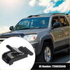 Black plastic gas tank door cover spring with metal clip for toyota 4runner 2004-2009 shown from back side