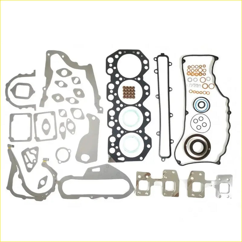 Black and silver metal and rubber engine gasket set for toyota mega cruiser coaster 15b cylinder head kit