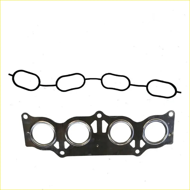 Black rubber gasket set with metal backing plate for gasket pro 1azfe toyota avensis rav4 ii camry 2.0 manifold seal