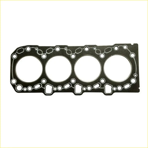 Black engine head gasket with four circular openings and edge holes for toyota hilux landcruiser 1kd-ftv 4wd