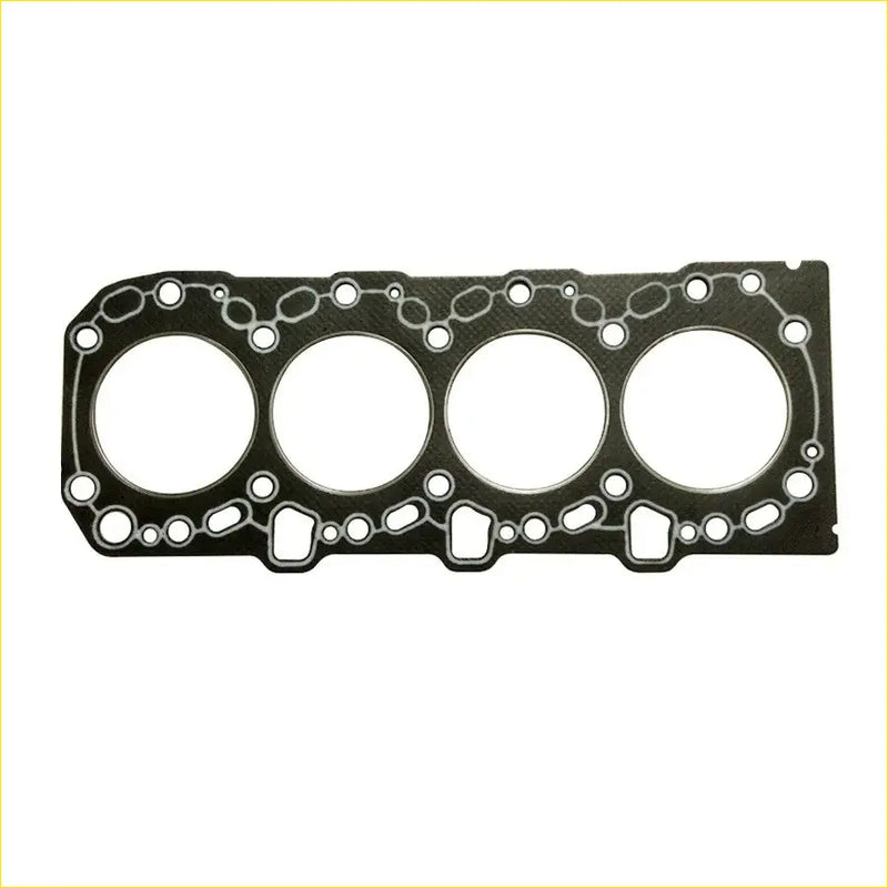 Black engine head gasket with four circular openings and edge holes for toyota hilux landcruiser 1kd-ftv 4wd
