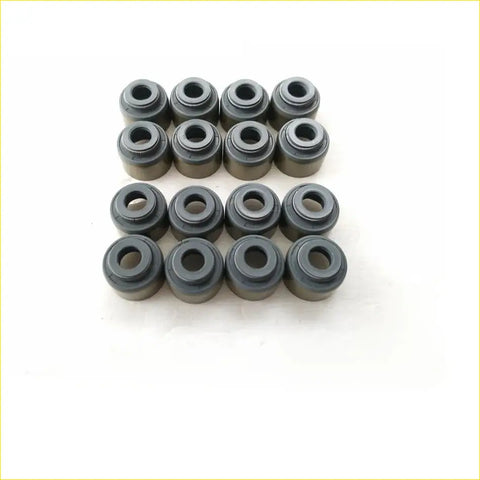Black rubber valve cover seals in a grid for gasket pro 1kdf tv toyota hiace dyna hilux fortuner 16pcs oil seal