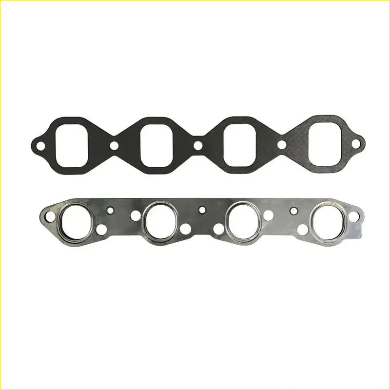 Black rubber gasket and metallic manifold flange assembly for gasket pro 1n toyota starlet 1.5l intake exhaust