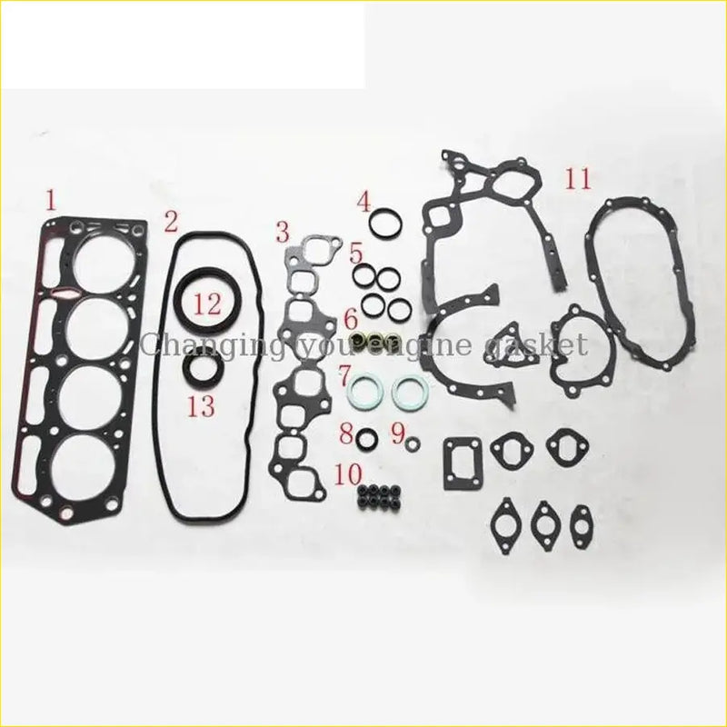 Black rubber engine gasket set with various shapes for daihtasu rocky soft top 2.0 full set by gasket pro