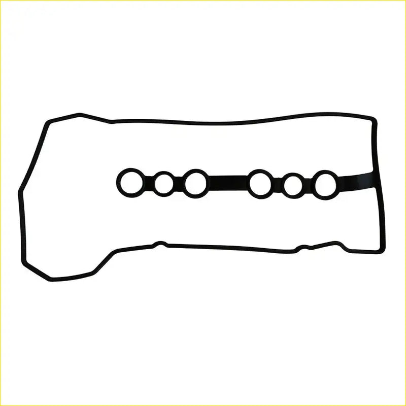 Black rubber engine head gasket with six circular openings for toyota corolla auris vvti rocker valve cover gasket