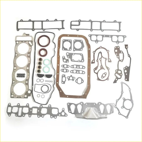 Set of metallic silver black brown and light green engine gaskets and seals for gasket pro 22R Toyota Land Cruiser