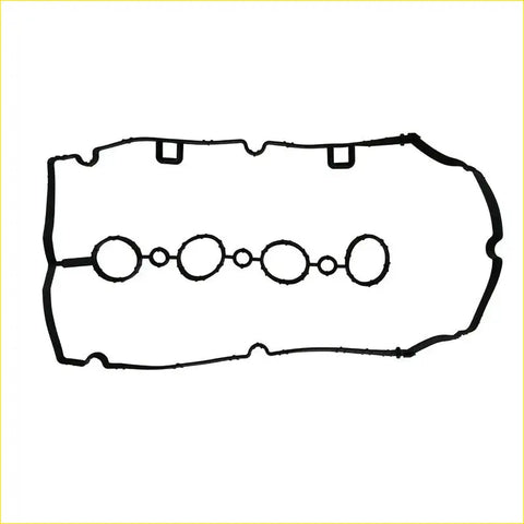 Black rubber rocker cover gasket with five circular openings and two square cutouts for Opel Astra Zafira Chevrolet Cruze