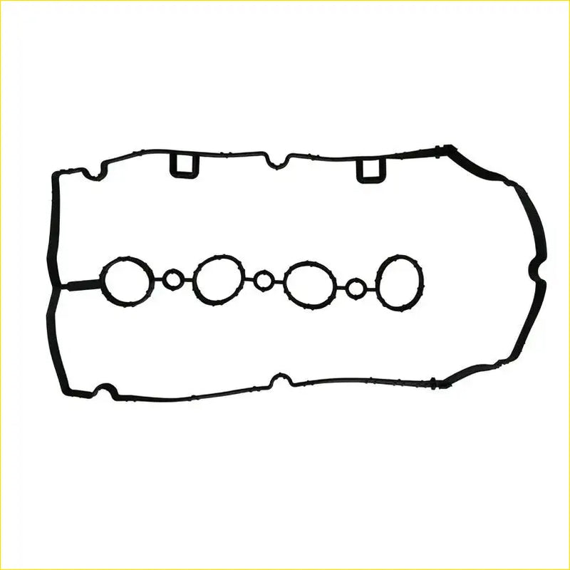 Black rubber rocker cover gasket with five circular openings and two square cutouts for Opel Astra Zafira Chevrolet Cruze