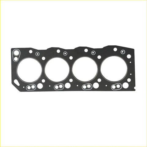 Black engine head gasket with four large openings and bolt holes for toyota landcruiser 2lt cylinder head