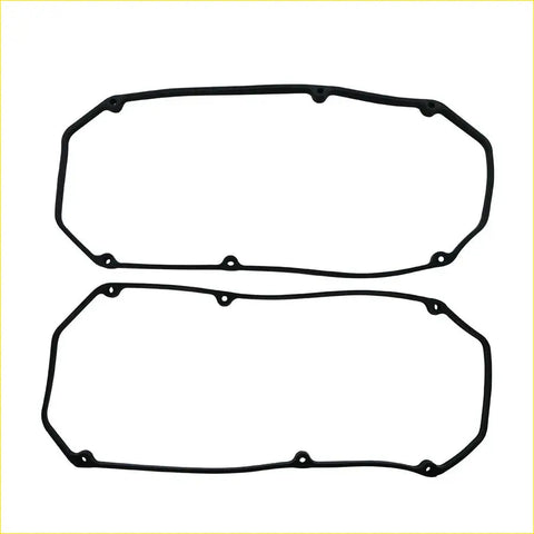 Black rubber gasket seals with evenly spaced mounting holes for mitsubishi pajero sport 6g72 6g74 engine valve cover