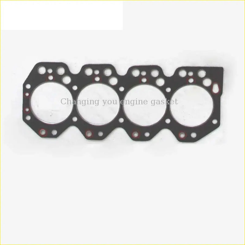 Black engine head gasket with four large holes and edge bolt pattern for toyota land cruiser dyna pickup 3.4l