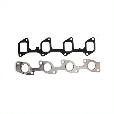 Black rubber gasket and silver metal manifold flange for gasket pro 3l intake exhaust on toyota hilux 2 8