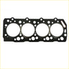 Black rubber 4d56 cylinder head gasket with four circular openings for mitsubishi engine alignment use