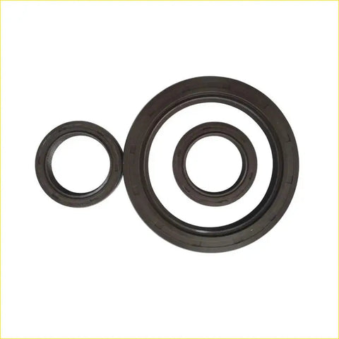 Black rubber gasket pro crankshaft oil seals in two sizes for toyota corolla 4efe 4e-fe engine maintenance