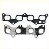Black rubber gasket set with chrome-plated metal manifold flange for toyota corolla 4efe intake exhaust manifold