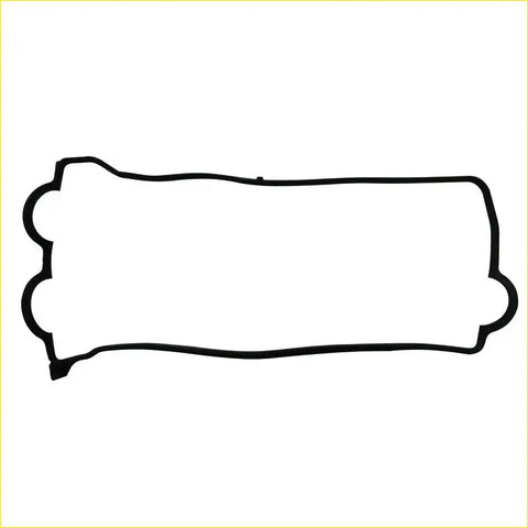 Black outline of a rectangular decorative gasket label with scalloped edges for toyota corolla 4efe rocker cover