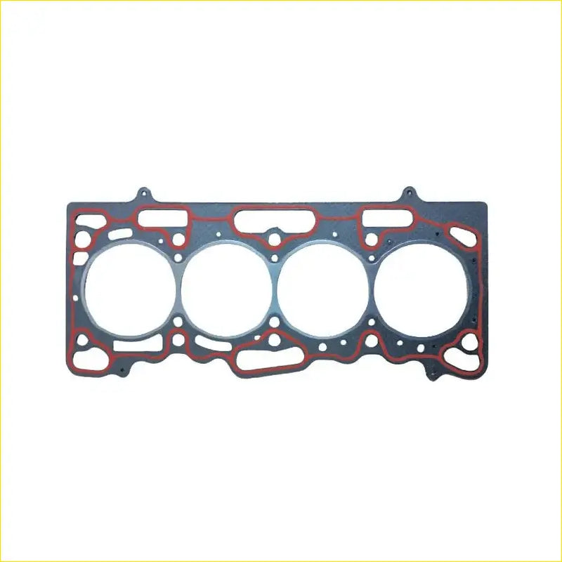 Black and red engine head gasket with four circular openings for mitsubishi colt turbo 16v 4g15m cylinder head set