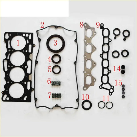 Black rubber gasket set for engine head from gasket pro for mitsubishi colt czc turbo 16v 1.5 full set