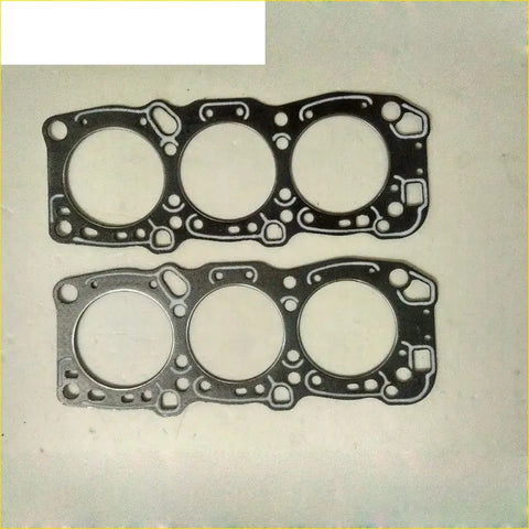 Black engine head gaskets with three circular openings metallic finish for gasket pro 6g72 v43w mitsubishi pajero 24v 3.0