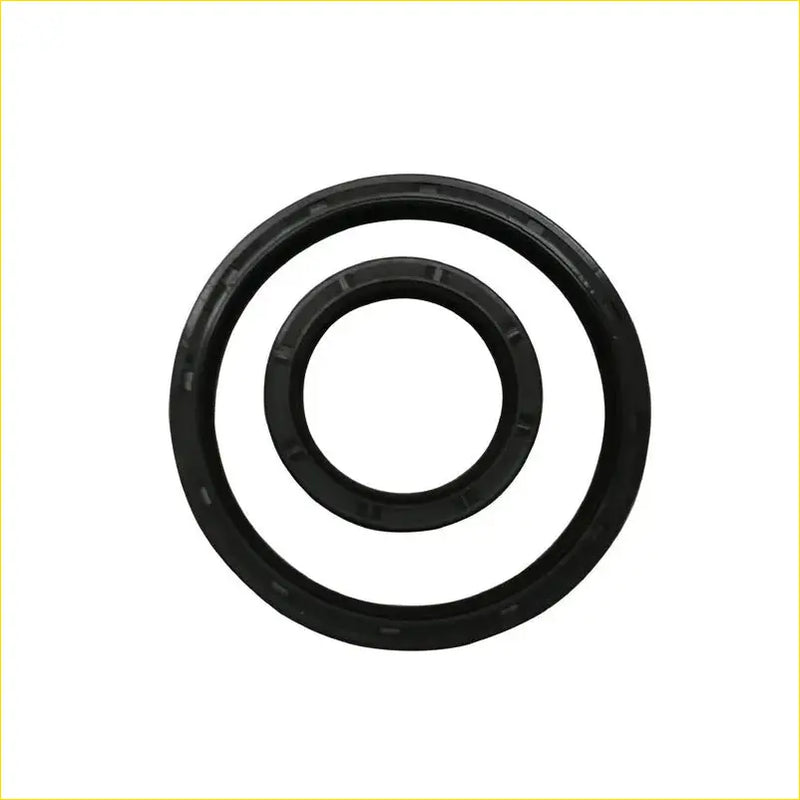 Black rubber gasket with concentric circles for mazda mpv tribute ford maverick 3.0 v6 crankshaft oil seal 2pcs