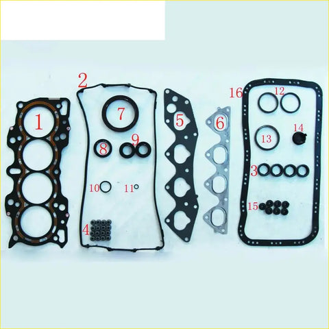 Black rubber gasket set with metal components and circular seals for gasket pro b20b2 b20b honda crv rd1 b20z1