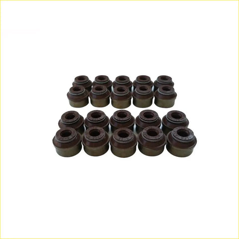 Set of dark brown rubber valve cover seals in two rows for gasket pro volvo s40 s80 v70 oil stem valve use