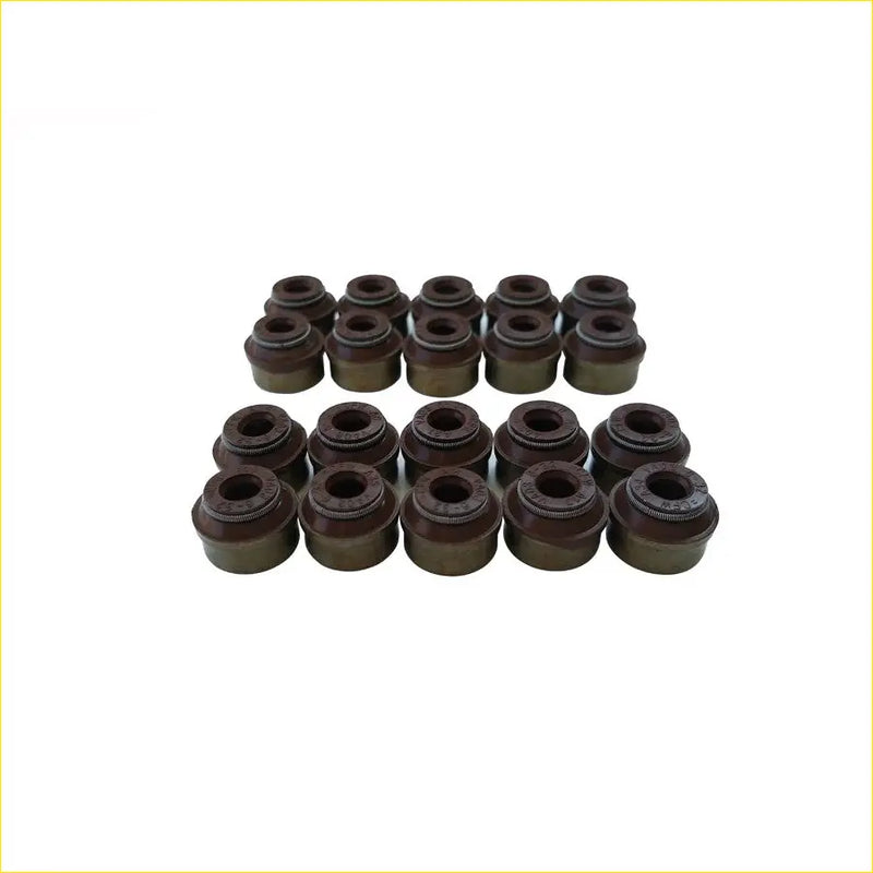 Set of dark brown rubber valve cover seals in two rows for gasket pro volvo s40 s80 v70 oil stem valve use