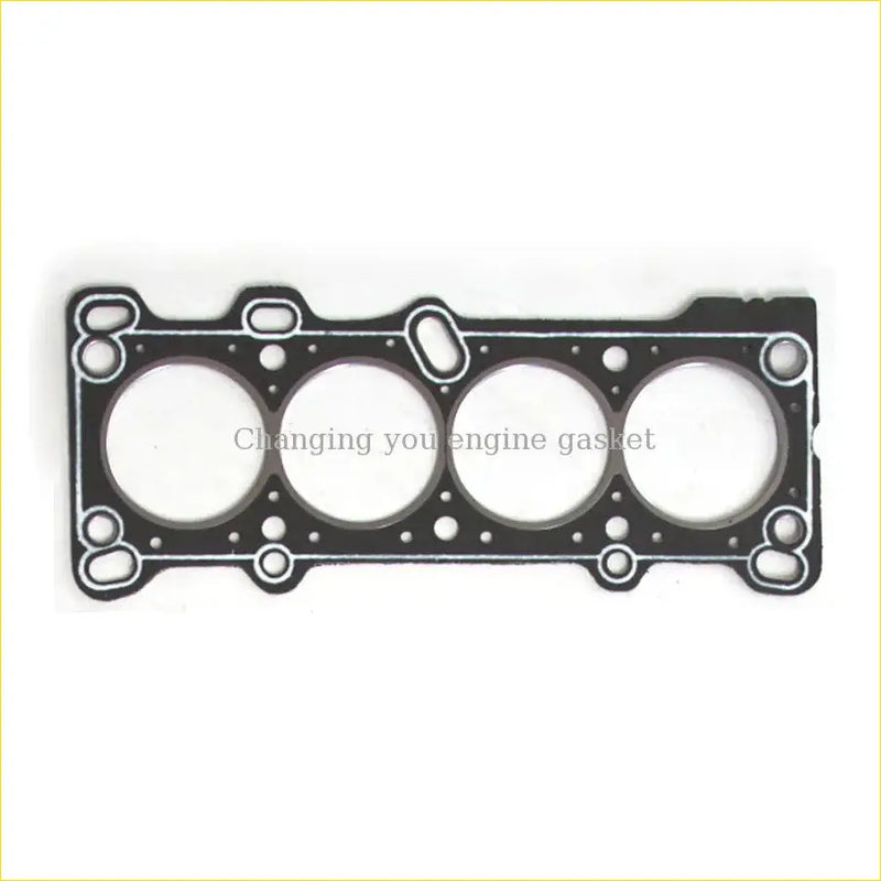 Black gasket pro b6 cylinder head gasket for mazda b366-10-271 with four circular openings and reinforced edges