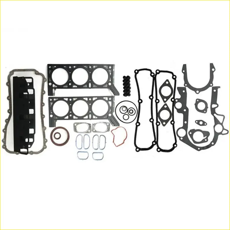 Black rubber gasket set for engine head and valve cover for chrysler pacifica voyage town and country dodge caravan