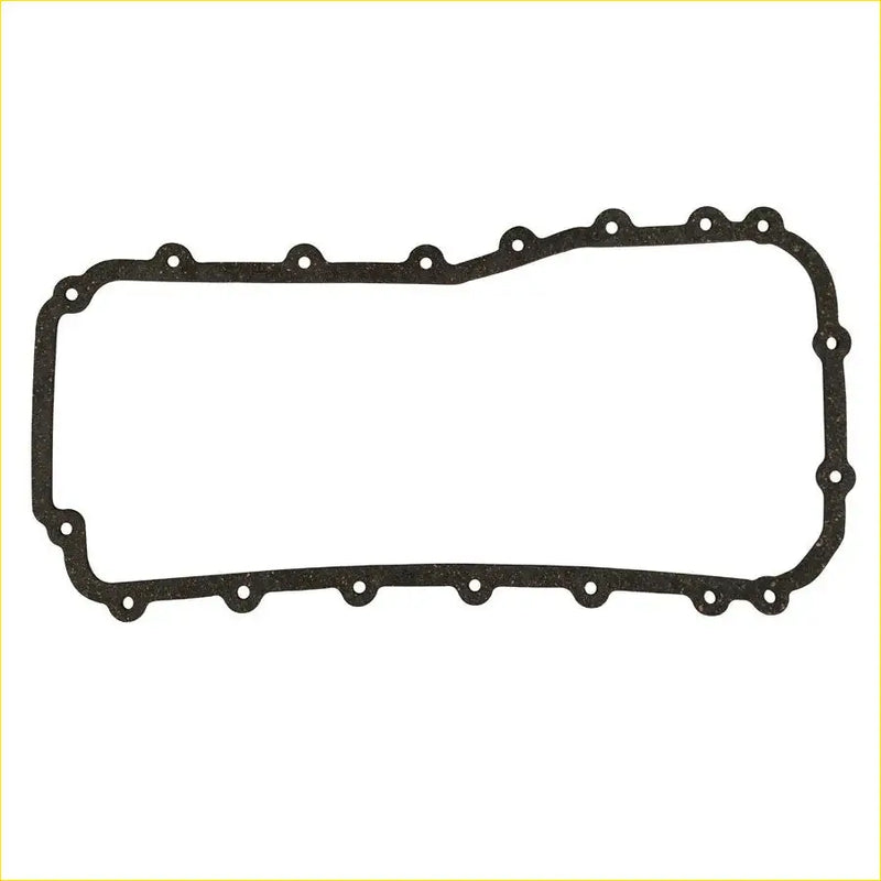 Black rubber oil pan gasket with evenly spaced holes for chrysler voyager iv 3.3 ega egm egh by gasket pro