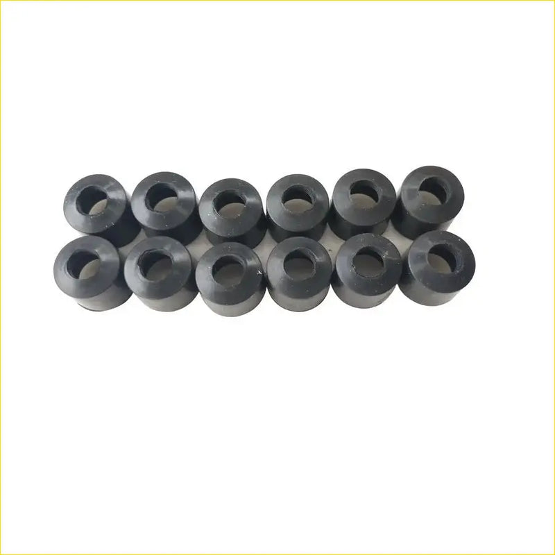 Black rubber valve stem oil seal bushings arranged in two rows for gasket pro chrysler voyager iv 3.3l 12pcs
