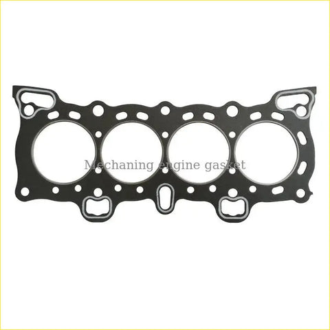 Black gasket pro d15b engine head gasket with four circular openings and metallic edges for honda civic crx concerto
