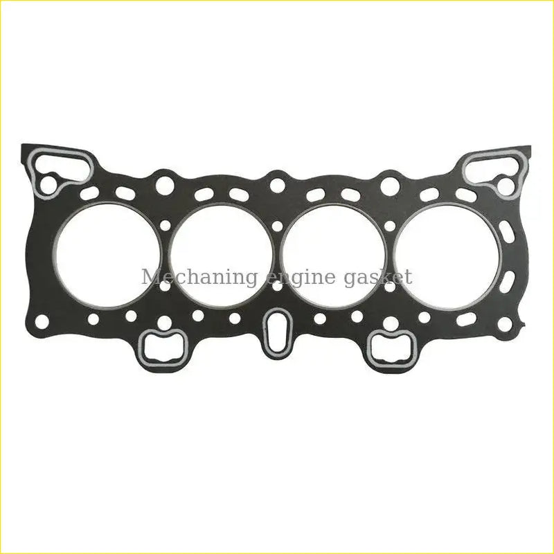 Black gasket pro d15b engine head gasket with four circular openings and metallic edges for honda civic crx concerto