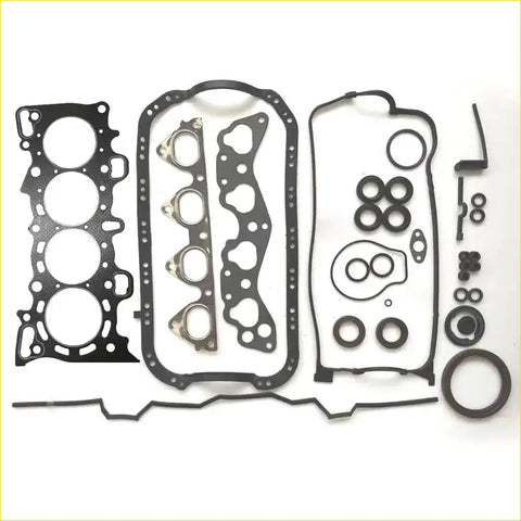 Black rubber gasket set for engine head and valve cover for honda civic crx 1.4 1.5 1.6i full set