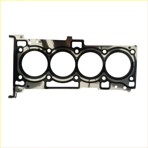 Black rubber gasket with four circular openings and metal tabs for dodge caliber avenger jeep compass patriot engine