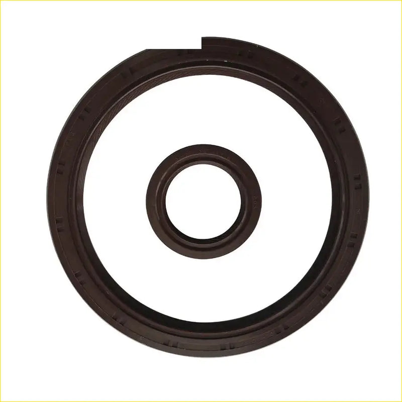 Black rubber crankshaft oil seal assembly gasket pro for chrysler voyager iv 33 awd or dodge caravan rg