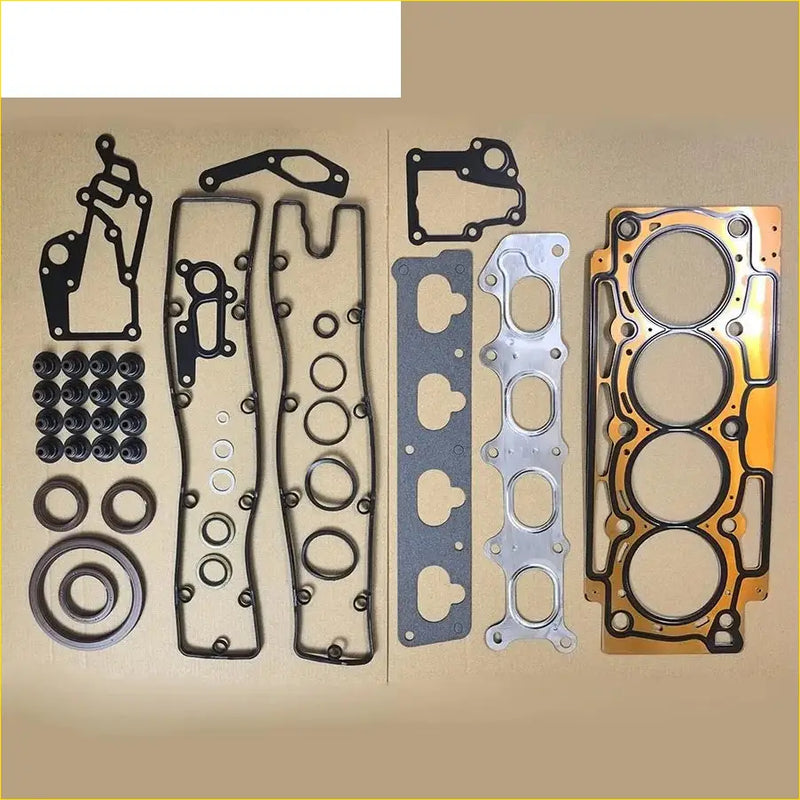 Orange and black metal engine head gasket set with metallic components for Peugeot 406 607 407 807 2.2L engines