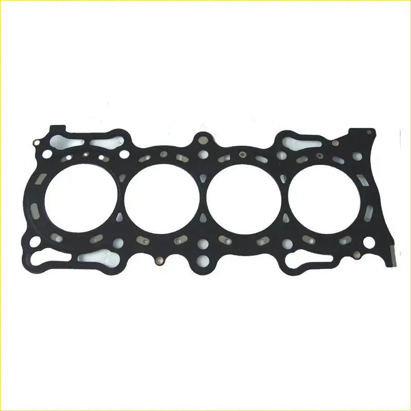 Black rubber head gasket with four circular openings and bolt holes for gasket pro f22a1 f22a4 rover 600 honda accord iv