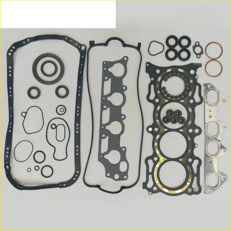 Black rubber gasket set with metallic rings and seals for engine use in gasket pro f22b1 honda accord v 2.2 metal full set