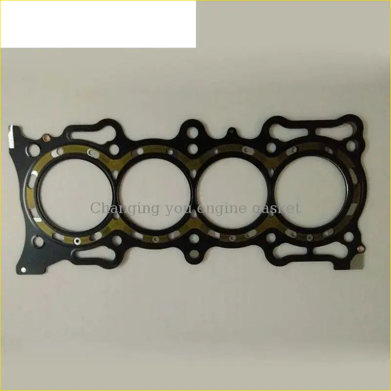 Black gasket pro engine head gasket with four circular openings and metallic rings for honda accord odyssey 2.3l