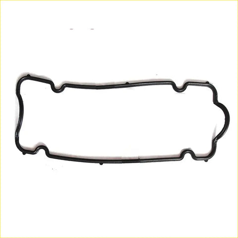Black rubber gasket with rectangular shape and notched edges for fiat panda and punto rocker cover gasket