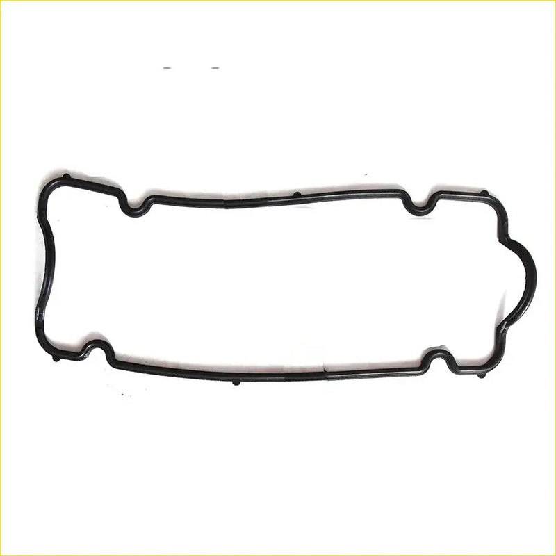 Black rubber gasket with rectangular shape and notched edges for fiat panda and punto rocker cover gasket