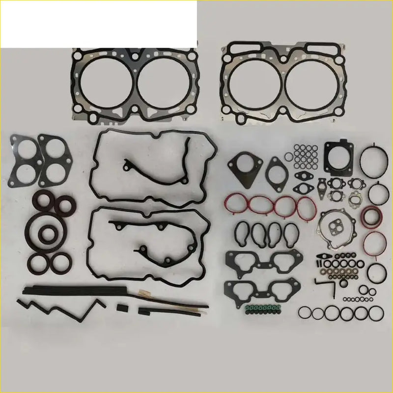 Black rubber gasket set made of metal for 99-03 Subaru Forest Baja Legacy Impreza Outback 2458CC 2.5L SOHC EJ25 engine components