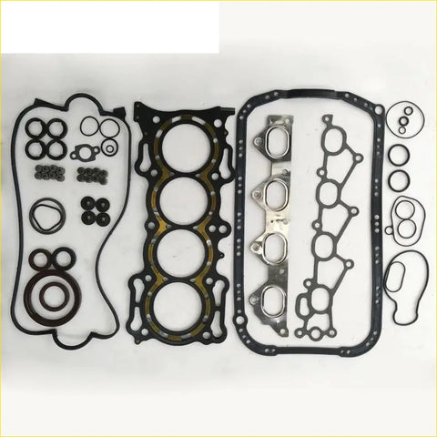 Black rubber gasket set with metal parts for engine head by gasket pro for honda accord 16v sohc and prelude engines