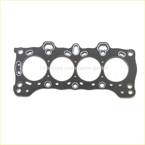 Black gasket pro cylinder head gasket with four circular openings and bolt holes for honda concerto integra crx engines