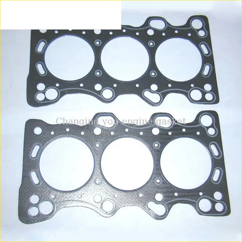 Black gasket pro cylinder head gasket with three large openings and bolt holes for honda legend rover 800 v6 24v c27a