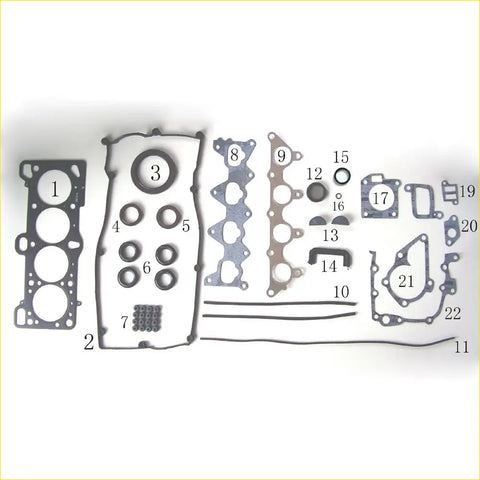 Black rubber gasket set for engine components full kit for hyundai accent getz rio 1.4 g4ee by gasket pro