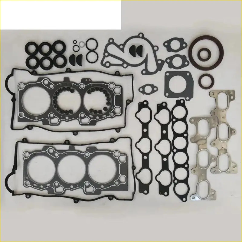 Black rubber and metal engine head gasket set with seals and rings for hyundai sonata trajet santa v6 g6ba full set