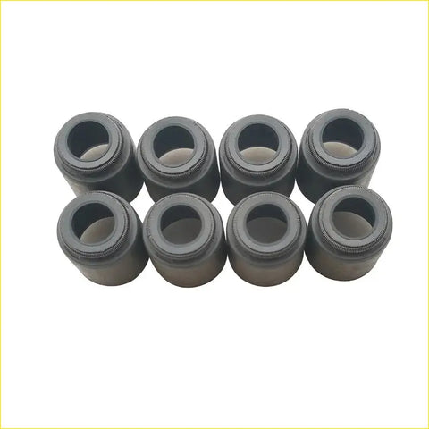 Eight black cylindrical gasket pro valve stem oil seals for isuzu elf 250 4bd1 4bc2 diesel engine valves kit