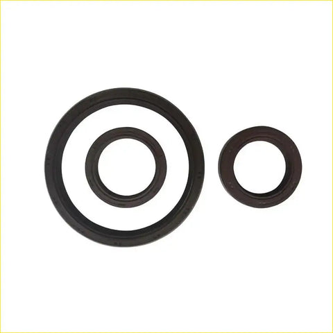 Black rubber crankshaft oil seals gasket pro for kia cerato ld hyundai elantra 2.0 g4gc showing front side